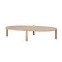 Natūralios spalvos iš ąžuolo masyvo kavos staliukas 100x180 cm Kulin – Gazzda