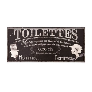 Metalinis tualeto ženklas "Antic Line Toilettes