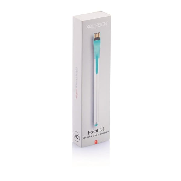 Rašiklis su USB kaupikliu Point 4GB, žalias-image-1