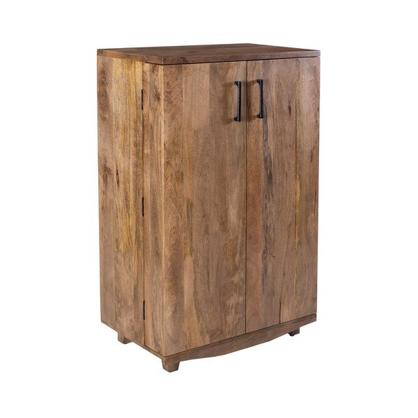 Natūralios spalvos iš mango masyvo vyno spintelė butelių skaičius 12, 74x122x46 cm Bombay – Interia Home & Living-image-2