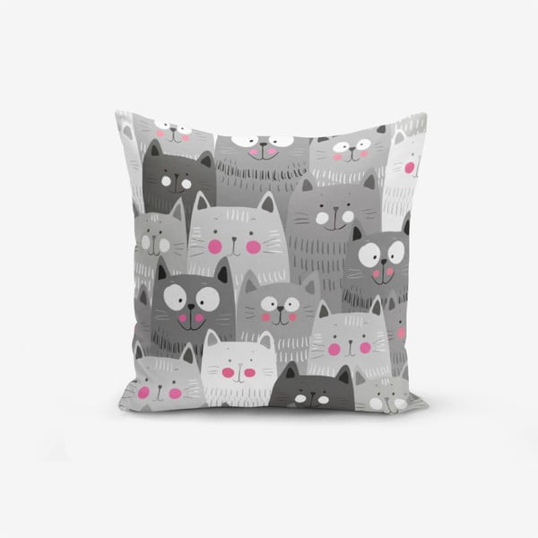 Pagalvėlės užvalkalas su medvilnės priedais Minimalist Cushion Covers Catty, 45 x 45 cm