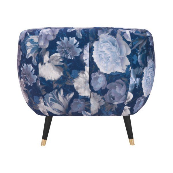 Mėlynas fotelis Mazzini Sofos Benito Floral-image-1