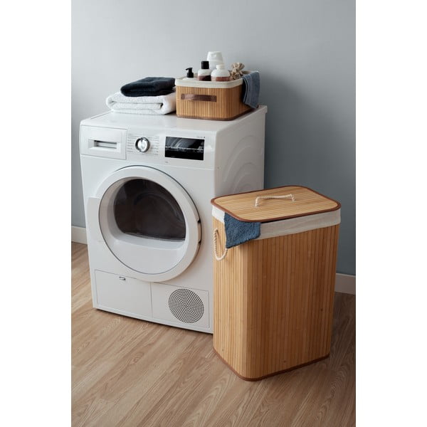 Rudas bambukinis krepšys daiktams Compactor Carossa-image-2