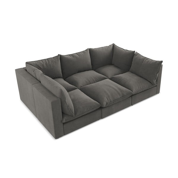 Tamsiai pilkos spalvos sofa 255 cm Manao – Makamii-image-4