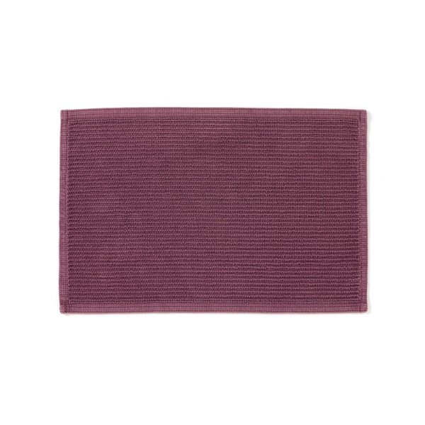 Bordo spalvos medvilninis vonios kilimėlis Kave Home Miekki, 40 x 60 cm