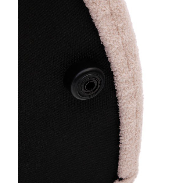 Šviesiai rožinės spalvos iš boucle pufas Kaeli – Kave Home-image-3