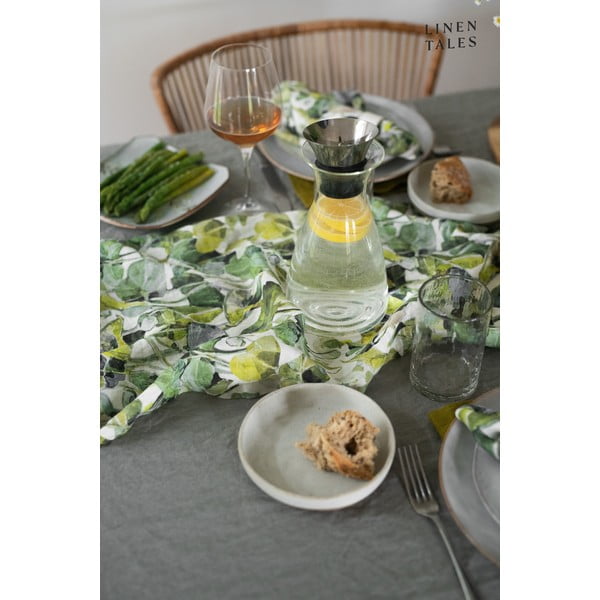 Iš lino stalo takelis 40x200 cm Lotus – Linen Tales-image-3