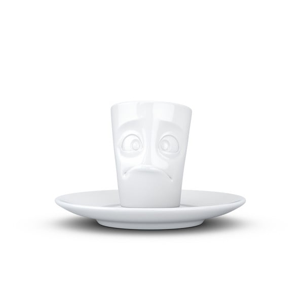 Baltas porcelianinis espreso puodelis su lėkštele 58 products, tūris 80 ml
