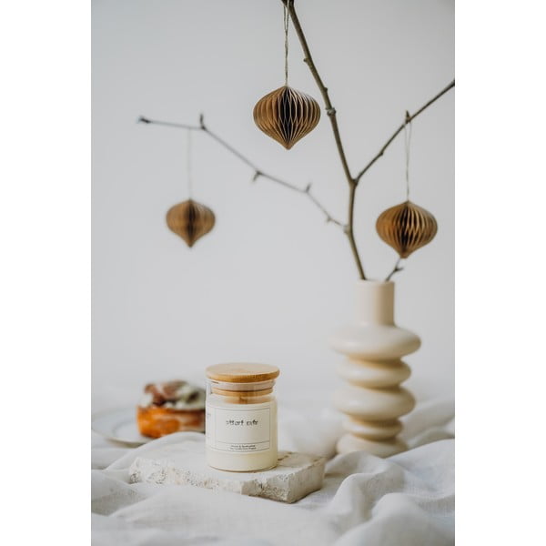 Aromatinė žvakė iš sojų vaško degimo laikas 40 h #73 Pumpkin Cream – Perfumed Prague-image-2