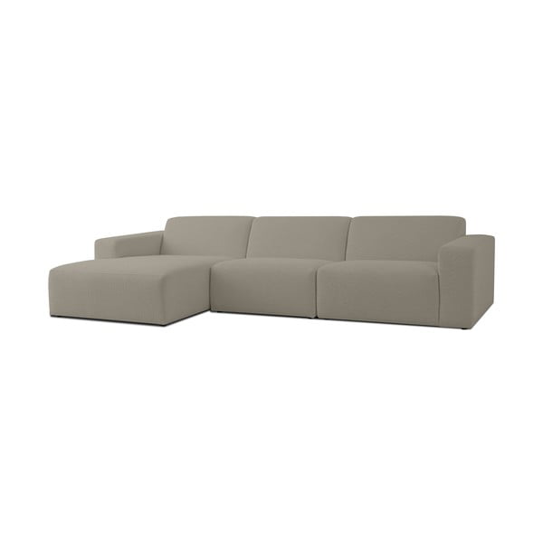 Iš boucle kampinė sofa šviesiai rudos spalvos (su kairiuoju kampu) Roxy – Scandic-image-1