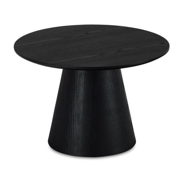 Kavos staliukas juodos spalvos iš ąžuolo ø 60 cm Tango – Furnhouse
