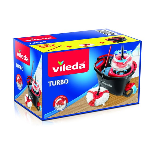 Kibiro ir šepečio rinkinys grindims valyti Vileda Turbo-image-4