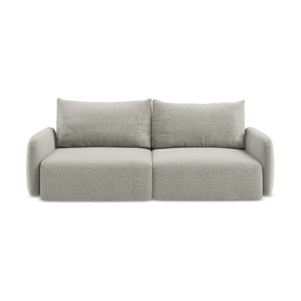 Šviesiai pilkos spalvos sulankstoma/su sandėliavimo vieta sofa 238 cm Kalena – Makamii