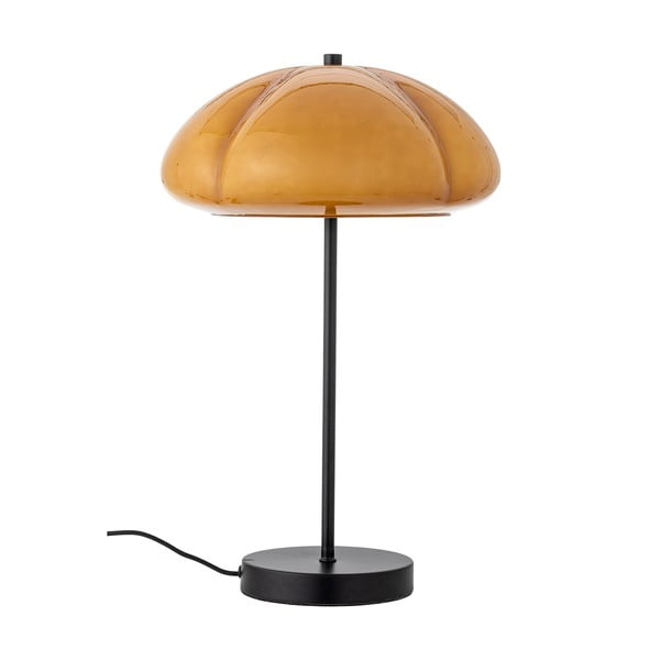 Ochros spalvos stalinis šviestuvas (aukštis 46,5 cm) su stiklo gaubtu Kinoko – Bloomingville