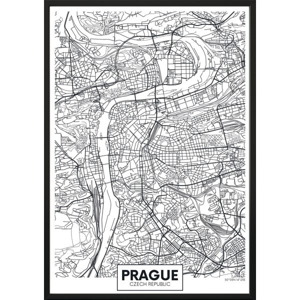 Plakatas DecoKing Map Prague, 70 x 50 cm