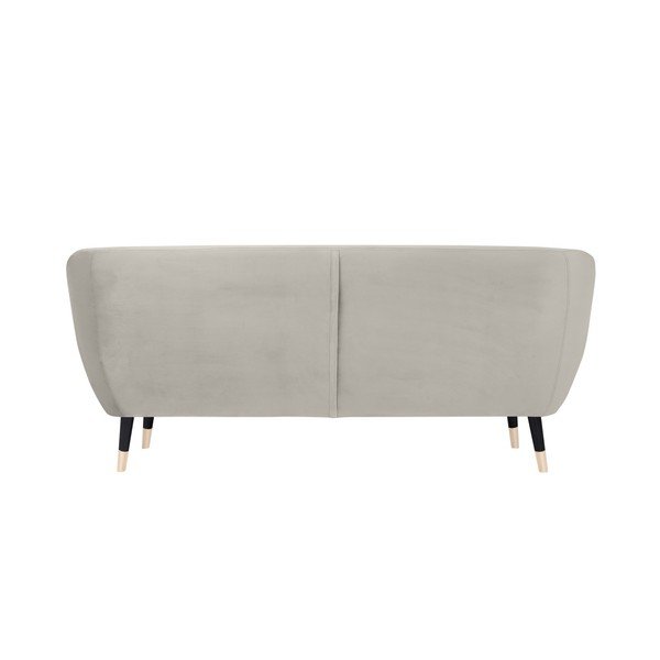 Kreminės spalvos sofa su juodomis kojomis Mazzini Sofas Amelie, 188 cm-image-4