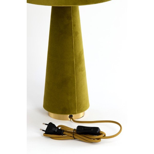 Žalios spalvos stalinis šviestuvas (aukštis 61 cm) su tekstiliniu gaubtu Devia – Light & Living-image-1