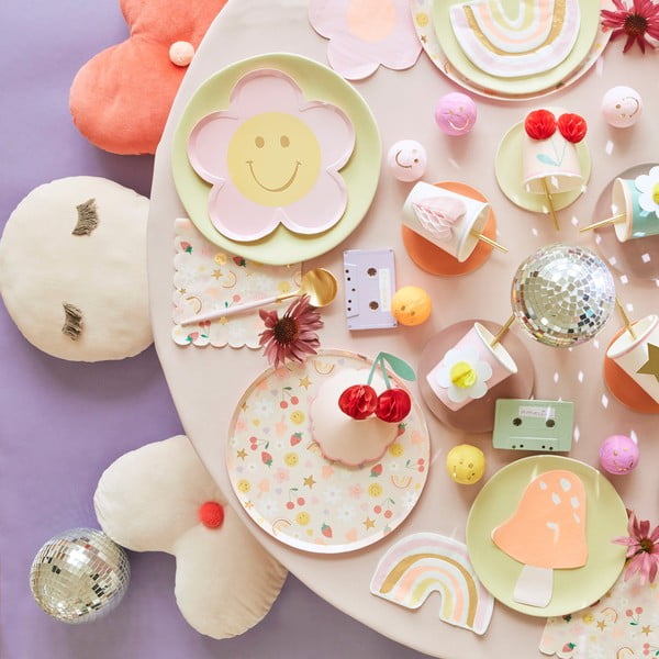 Aksesuarai vakarėliams 6 vnt. Happy Face Icons Surprise Balls – Meri Meri-image-1