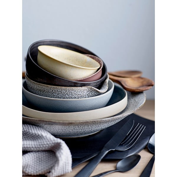 4 dalių juodos spalvos stalo įrankių rinkinys Bloomingville Cutlery Eleganza-image-2