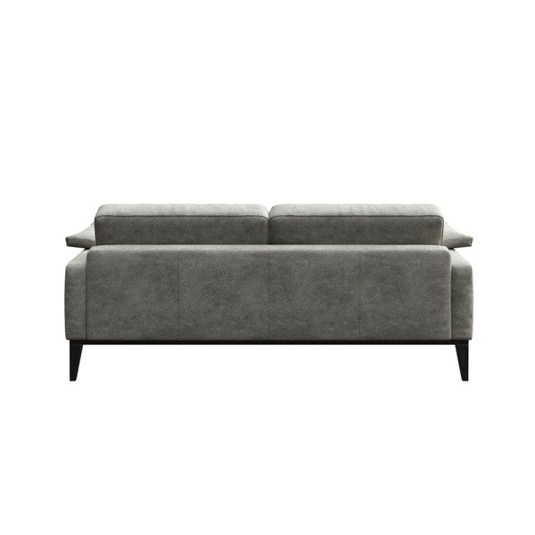 Pilka dirbtinės odos sofa MESONICA Musso, 173 cm-image-3
