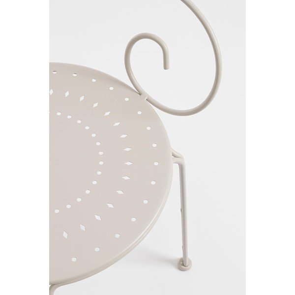 Smėlio spalvos metalinė sodo kėdė Etienne – Bizzotto-image-1