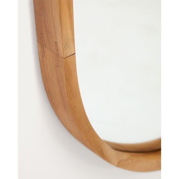 Sieninis veidrodis su medžio masyvo rėmu 45x95 cm Magda – Kave Home-image-1