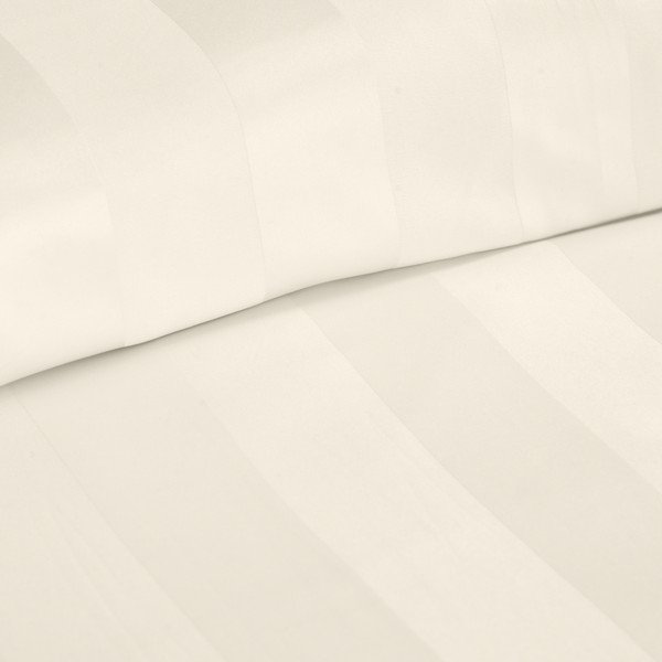Kreminės spalvos iš satino viengulė patalynė 135x200 cm So Soft Satin Stripe – Catherine Lansfield-image-3