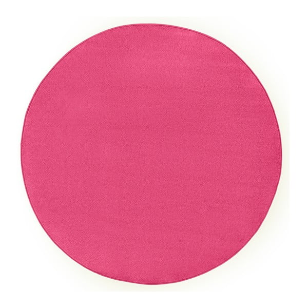 Apvalios formos kilimas rožinės spalvos ø 133 cm Fancy – Hanse Home