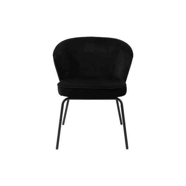 Valgomojo kėdės iš aksomo juodos spalvos 2 vnt. Admit – BePureHome