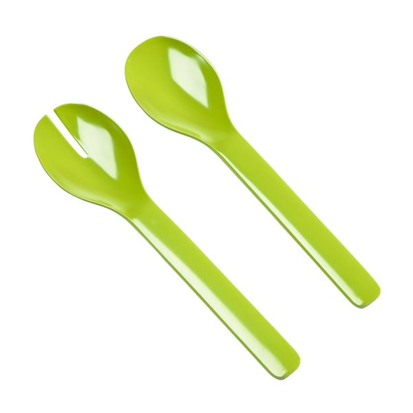 Žalieji salotų stalo įrankiai