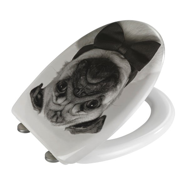 Lengvai užsidaranti klozeto sėdynė Wenko Pugy, 45 x 38 cm-image-1