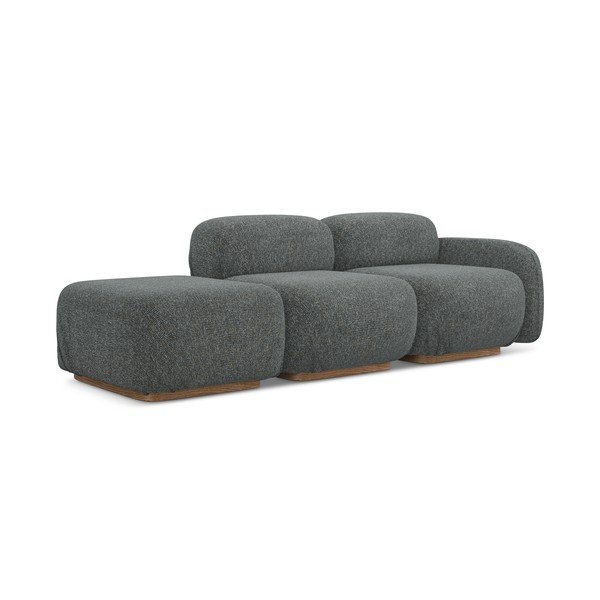 Pilkos spalvos modulinis gultas (su dešiniuoju kampu) Ailani – Makamii-image-1