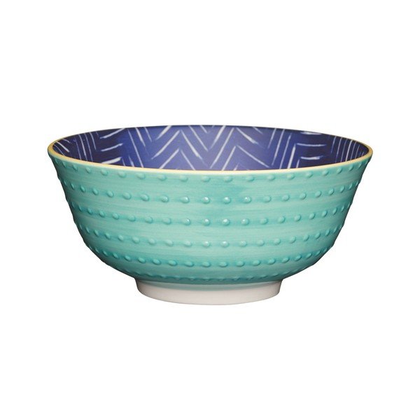 Akmens masės indų dubuo "Kitchen Craft Leafy Indigo", ⌀ 15,5 cm