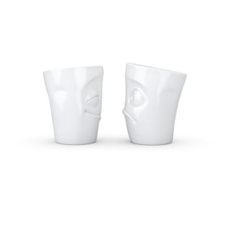2 baltų porcelianinių puodelių rinkinys Cheery & Baffled 58 products, tūris 350 ml