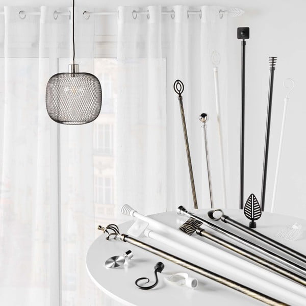 Iš metalo išplečiamas užuolaidos strypas 120 - 210 cm Sablis – douceur d'intérieur-image-2