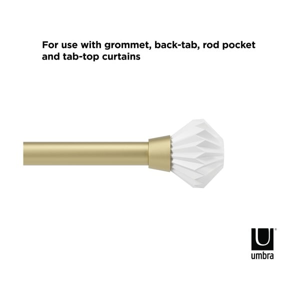 Plieninis ištraukiamas užuolaidos strypas 107 - 305 cm Pleat - Umbra-image-4