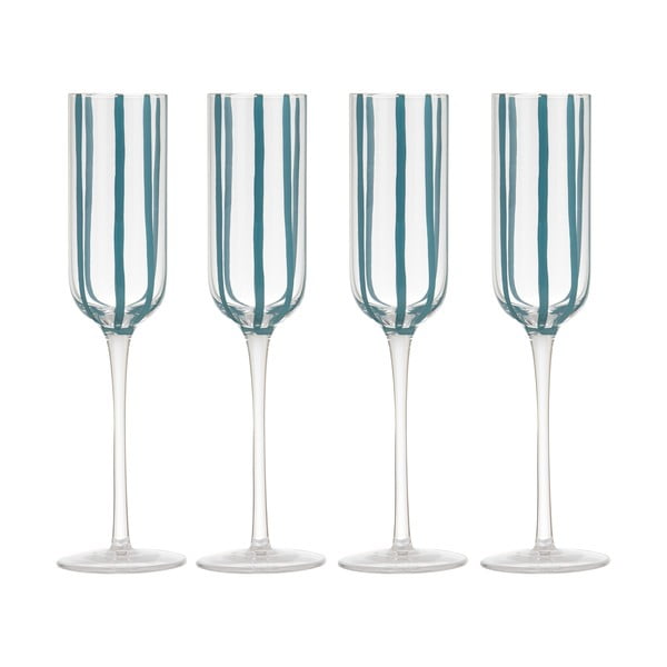 Stiklinės 4 vnt. šampanui 180 ml Stripe – Ladelle