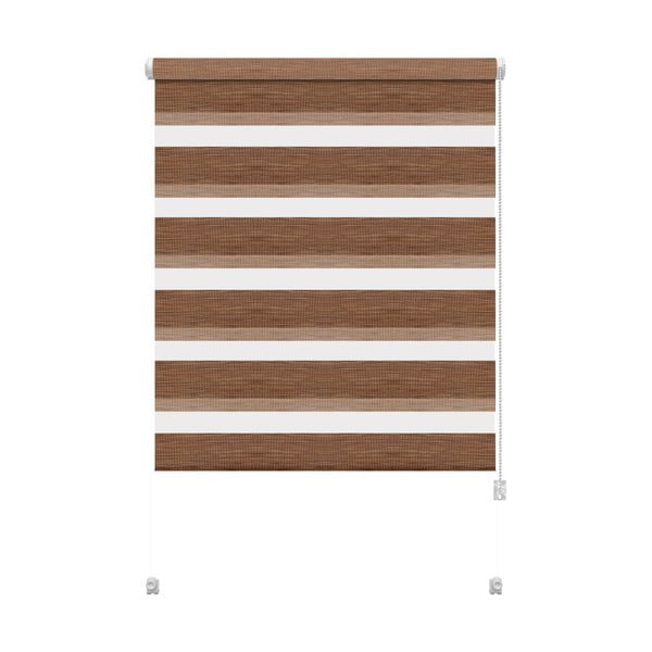 Rudos spalvos diena ir naktis roletai 72,5x150 cm Zebra Natur – Gardinia