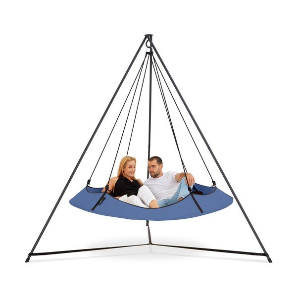 Mėlynos sodo sūpynės su stovu - Hangout Pod-image-2