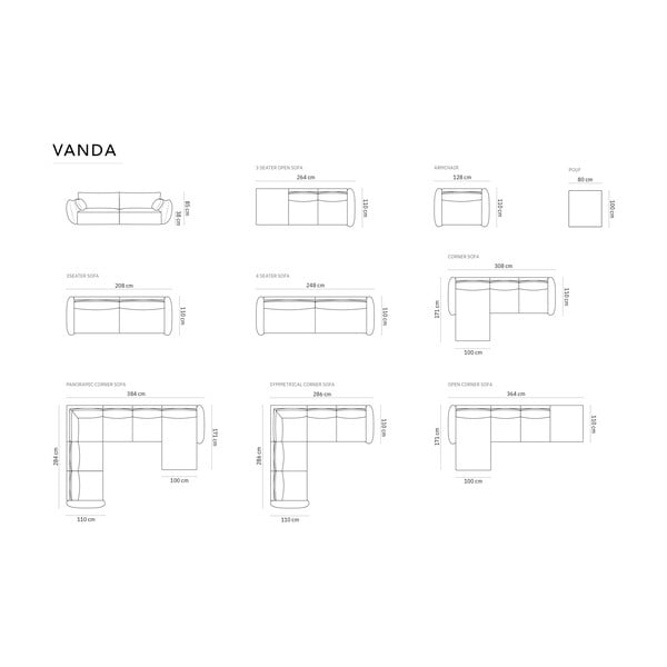 Tamsiai žalios spalvos iš velveto taburetė Vanda – Mazzini Sofas-image-4