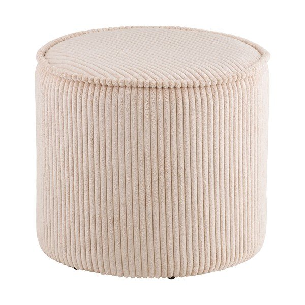 Smėlio spalvos pufas iš kordinio velveto Taupo – House Nordic