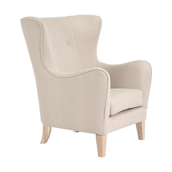 Krėslas kreminės spalvos su atlošu Campo – House Nordic-image-2