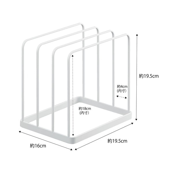 Baltas metalinis organizatorius Yamazaki Tower-image-2