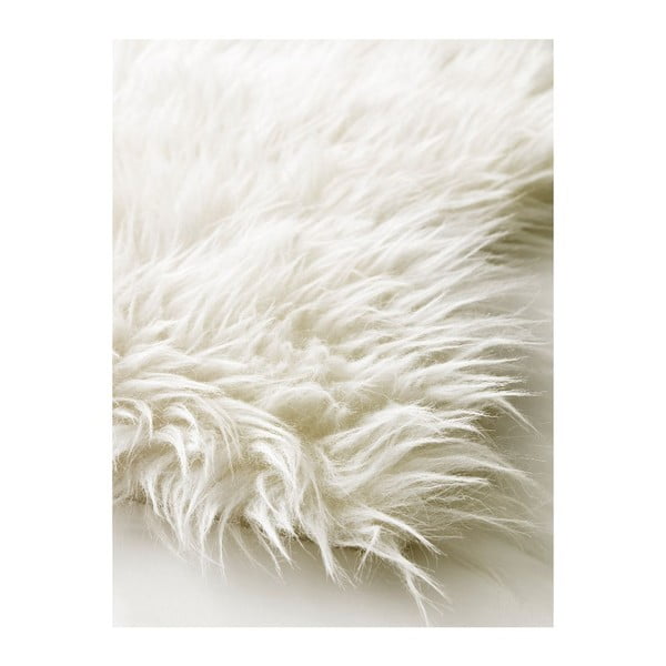Baltas vilnonis kilimas Royal Dream Pure Light, 60 x 120 cm-image-1