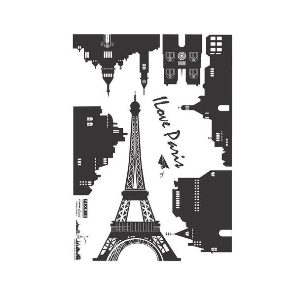 "Ambiance Paris" Paryžiaus kraštovaizdžio lipdukas-image-2