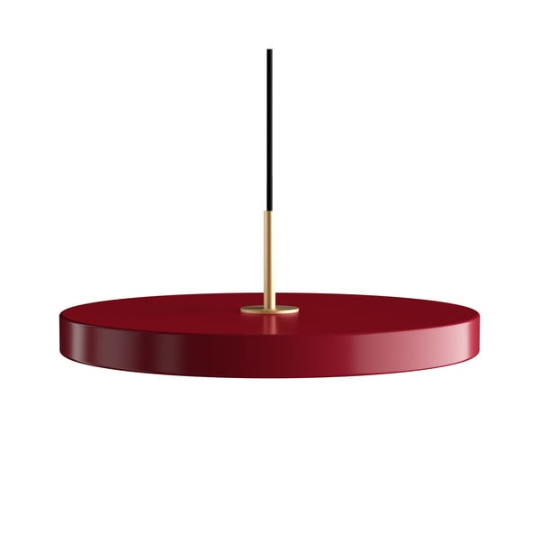 Kabantis šviestuvas raudonos spalvos LED ø 43 cm su metaliniu gaubtu Asteria Medium – UMAGE