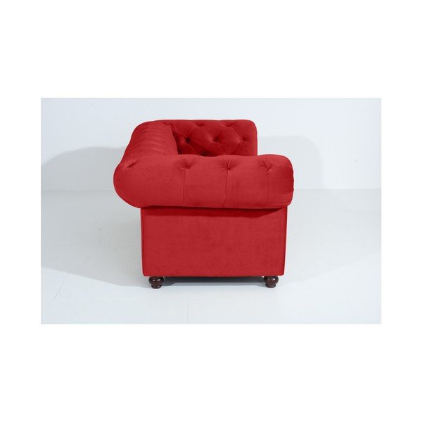 Raudona sofa "Max Winzer Orleans Velvet", 196 cm-image-3