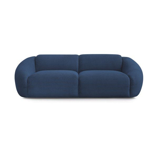 Tamsiai mėlynos spalvos sofa iš kordinio velveto 250 cm Tina – Bobochic Paris