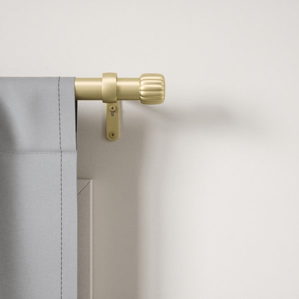 Matinės auksinės spalvos iš plieno išplečiamas užuolaidos strypas 168 - 305 cm Cleo – Umbra-image-1