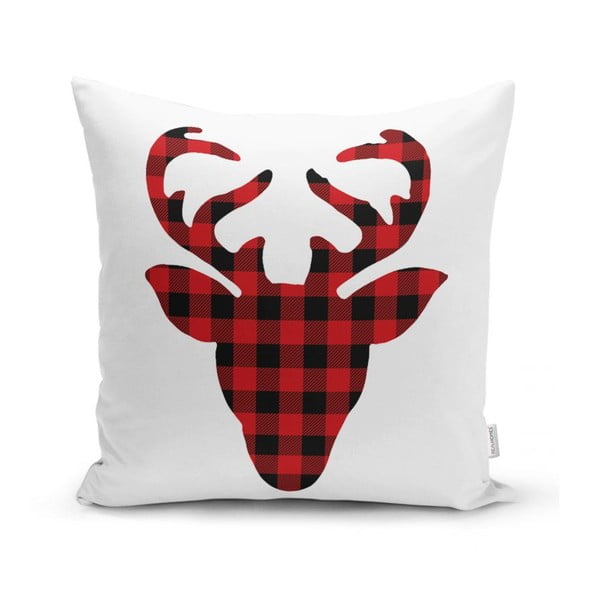 4 kalėdinių pagalvių užvalkalų ir staltiesės rinkinys Minimalist Cushion Covers Christmas Tartan-image-1